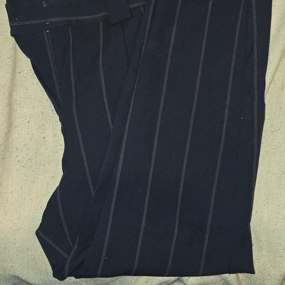 Black Pinstripe Pants